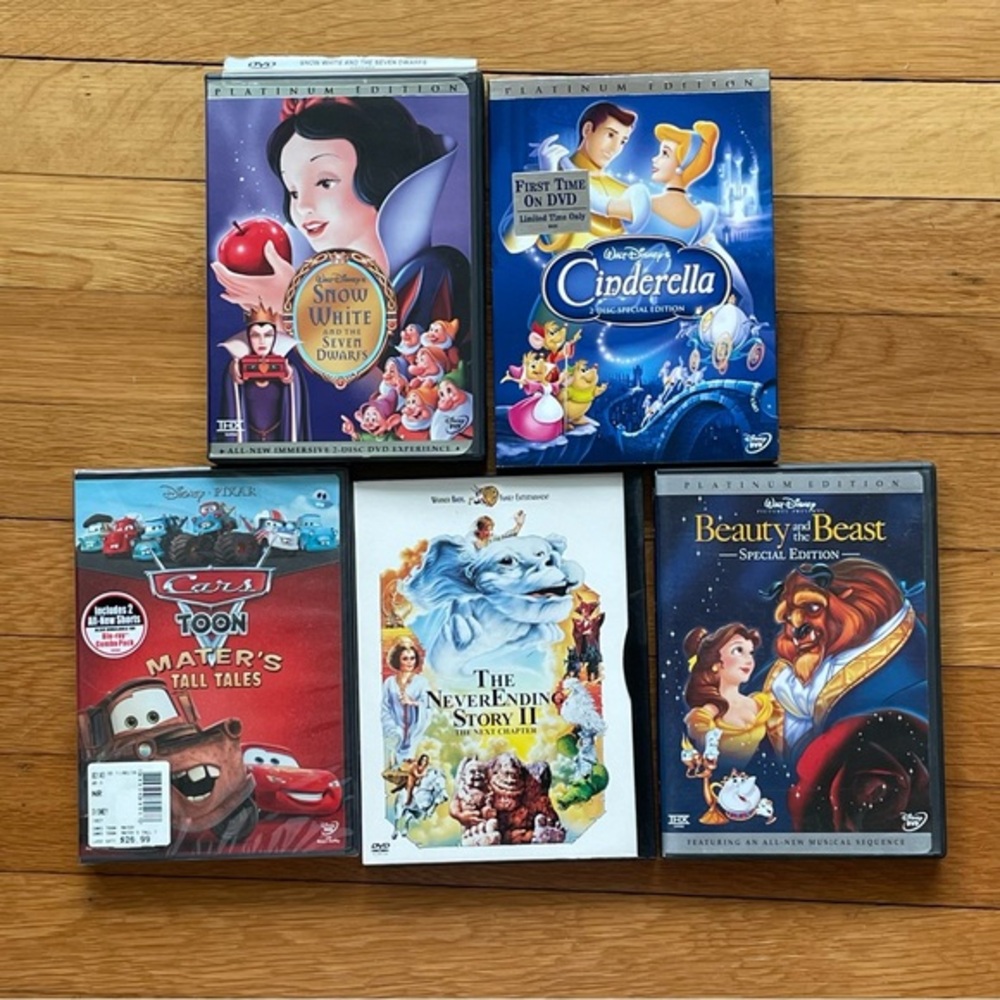 Kids DVD Bundle (Set of 5) Family Movie Night Disney Classics Pixar